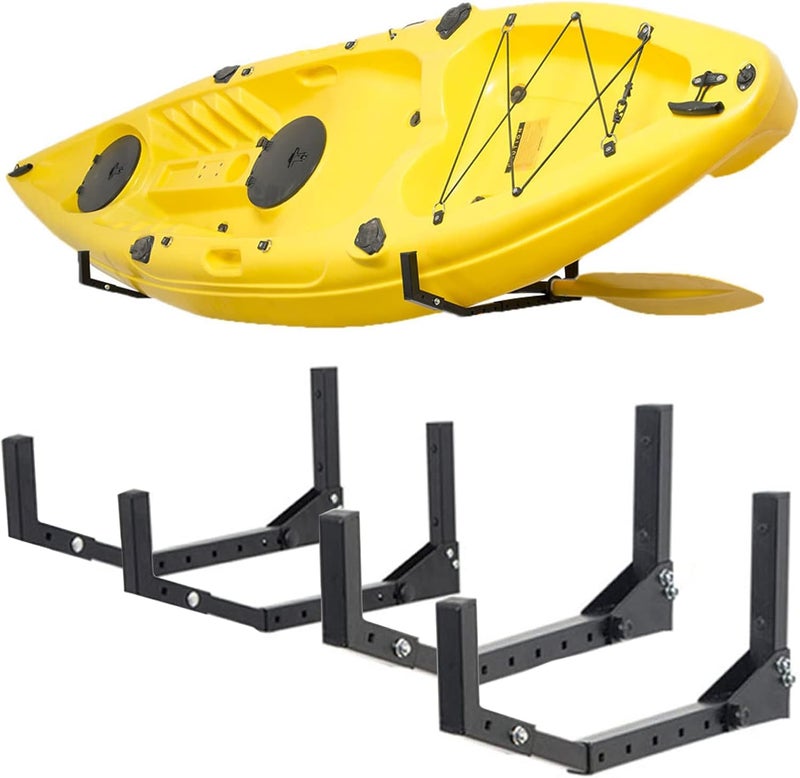 Wallmaster Kayak Storage Hooks Hangers, Adjustable Kayak Garage Storage Rack Wall Mount Heavy Duty Hooks for Canoe, Kayak, Paddle Board, Surfboard, Snowboard - Image 1